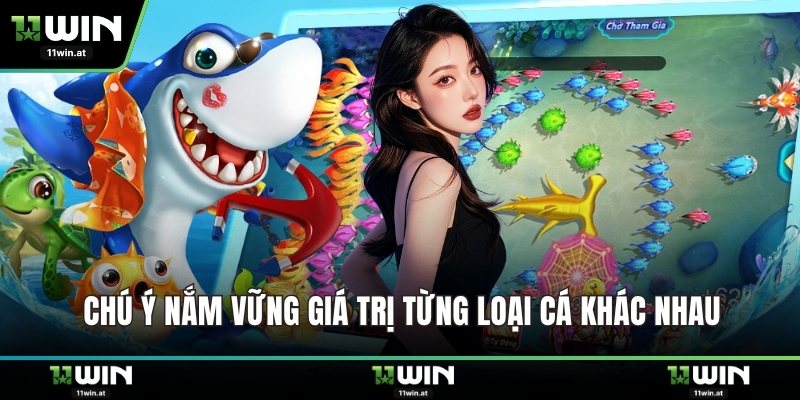 Chú ý nắm vững giá trị từng loại cá khác nhau